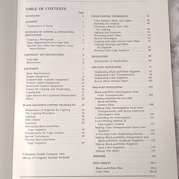 Kodak M-1 Book Copying and Duplicating In Black and White and Color Softcover - Picture 3 of 5